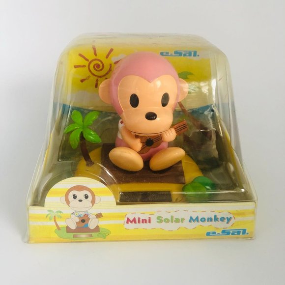 🤎 3/$25New- Mini Solar Monkey - Picture 1 of 8